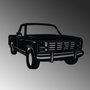 Wallity Ford F150 Pickup Truck 1980 Escultura de pared metálica